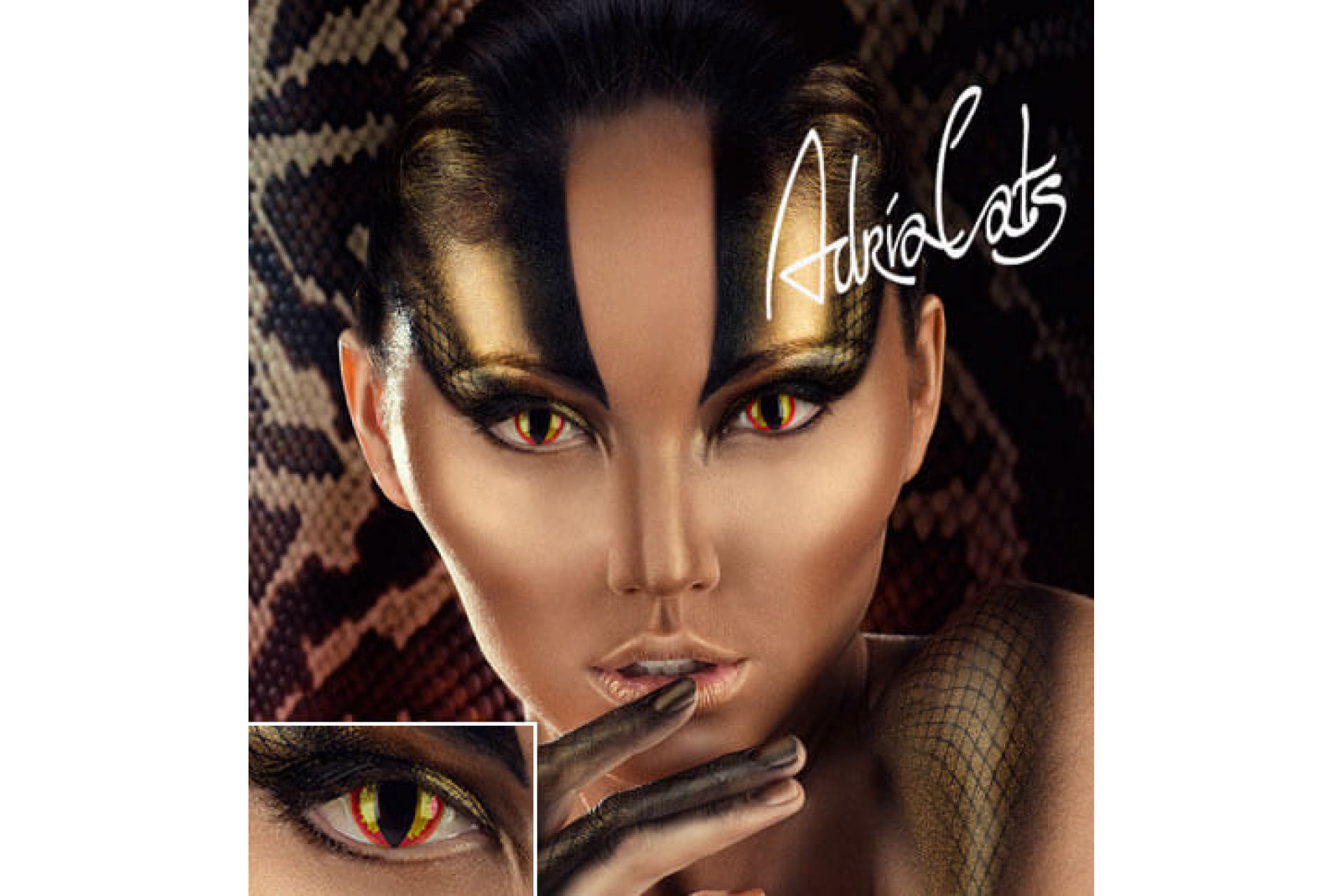 Контактные линзы Adria Crazy Red Banshee (красная опасность) (1 линза)