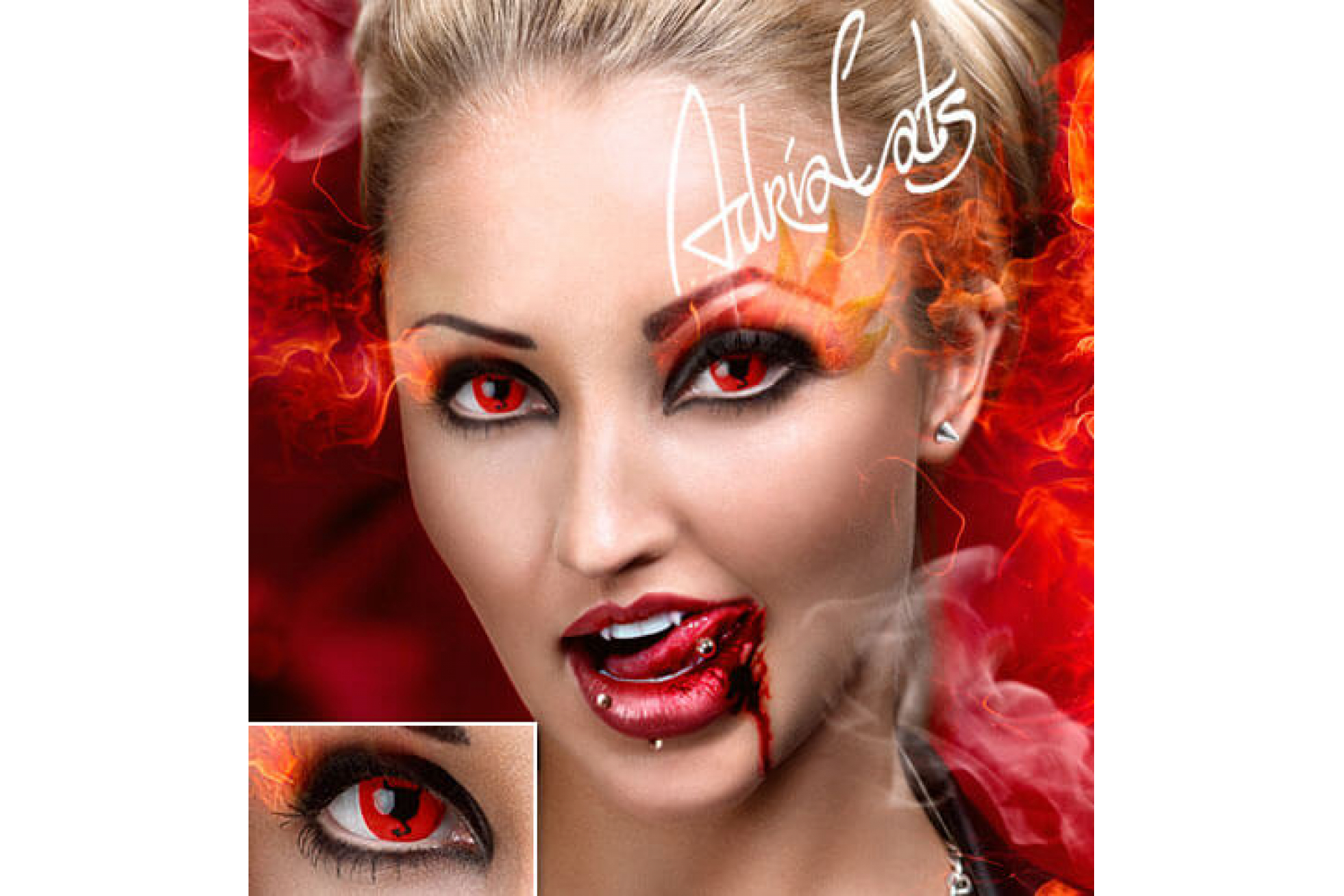 Контактные линзы Adria Crazy Devil (дьявол) (1 линза)