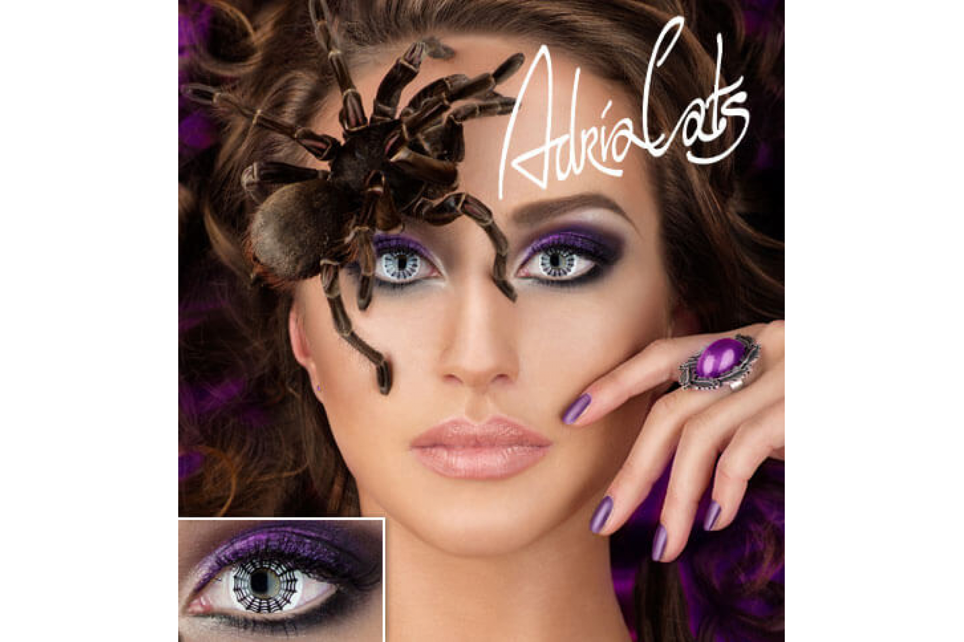 Контактные линзы Adria Crazy Spider Web (паутина) (1 линза)