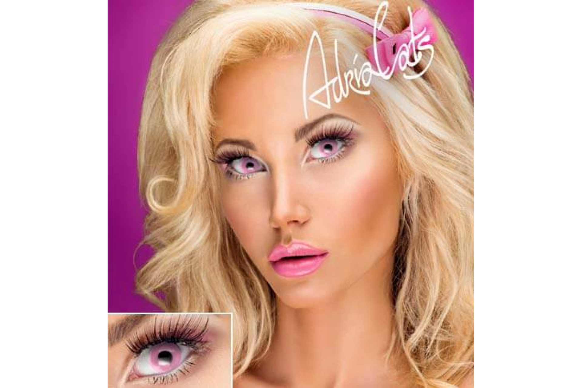 Контактные линзы Adria Crazy Pink (розовый) (1 линза)