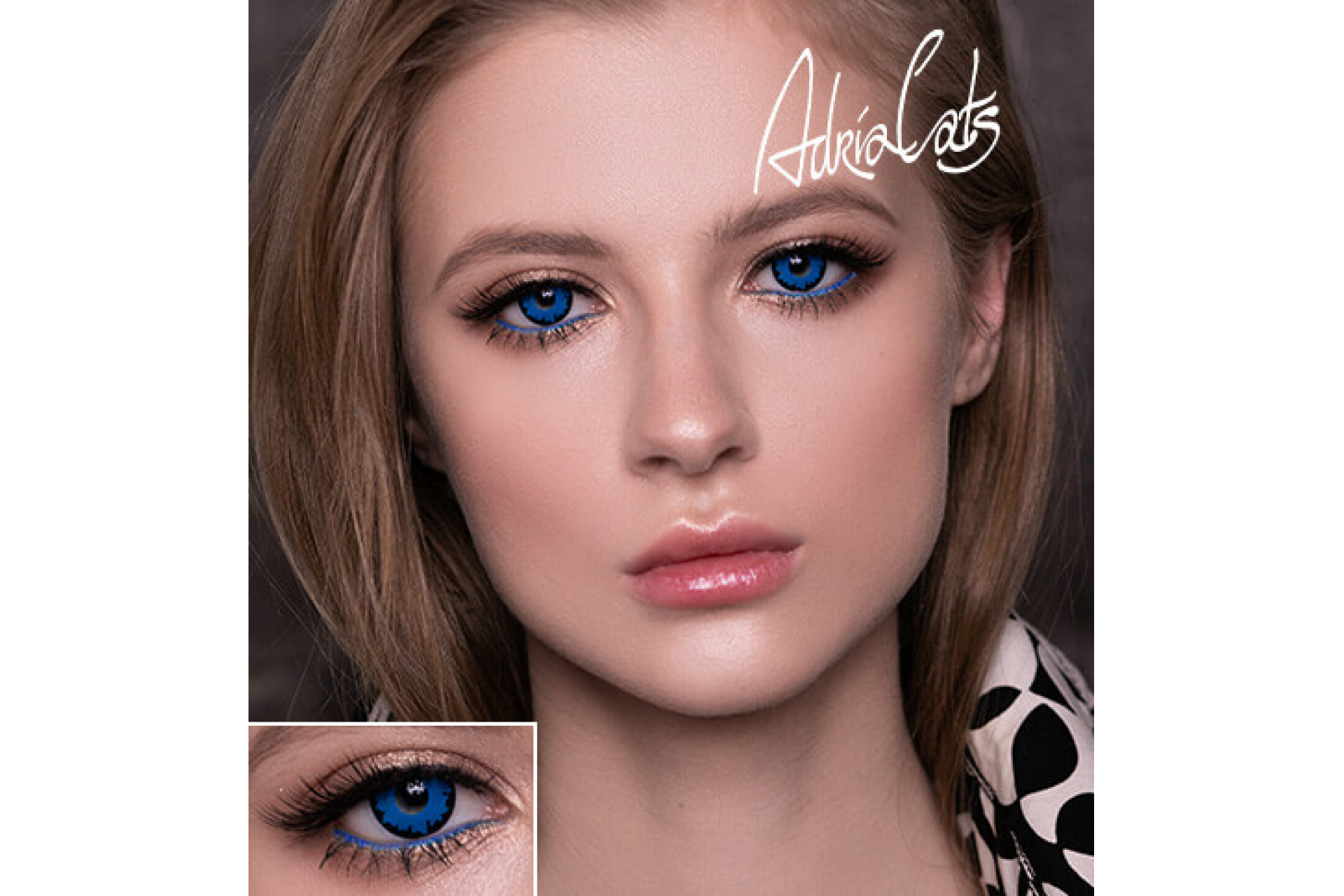 Контактные линзы Adria Crazy Blue Angelic (голубой ангел) (1 линза)