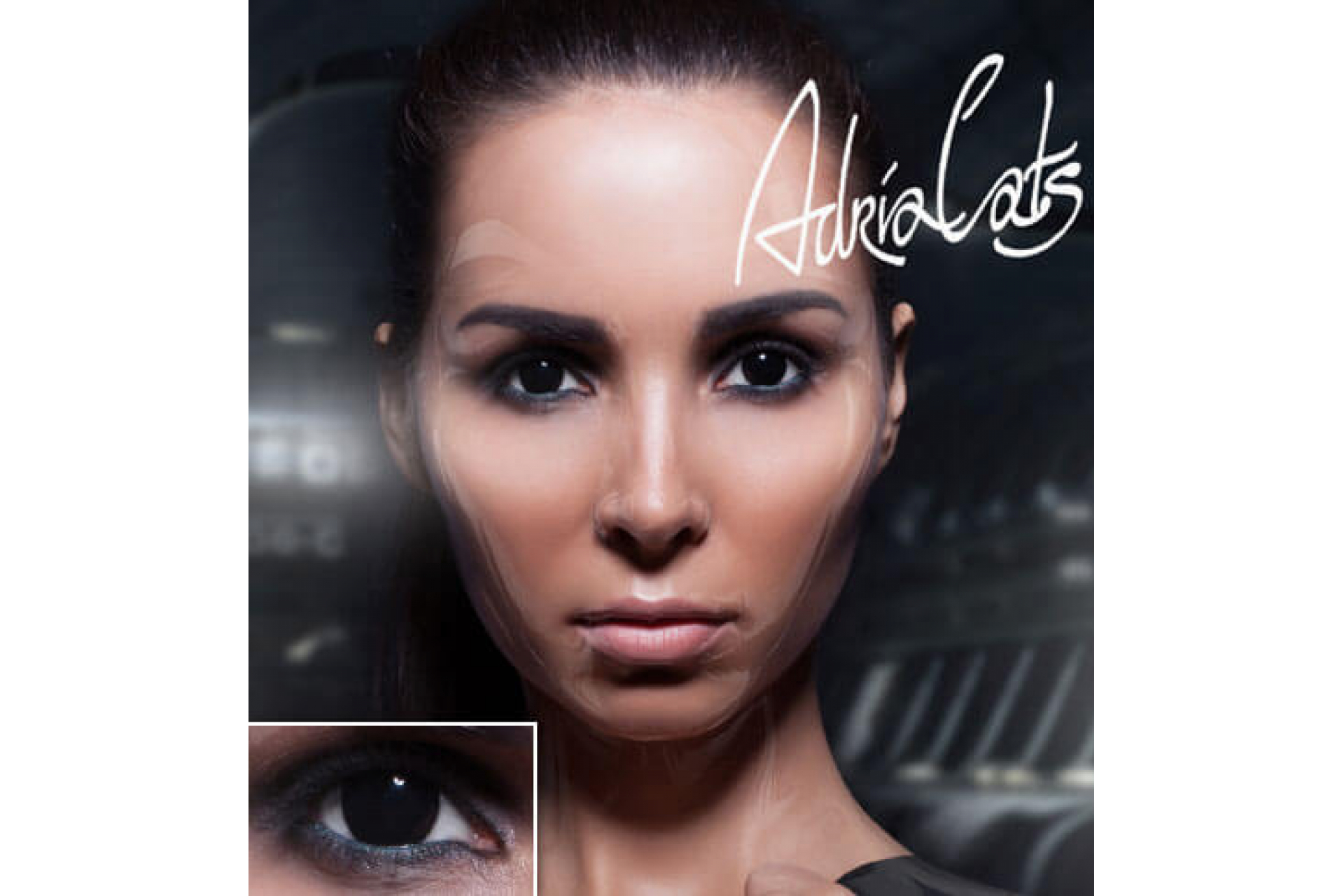 Контактные линзы Adria Crazy Black Out (черное пятно) (1 линза)