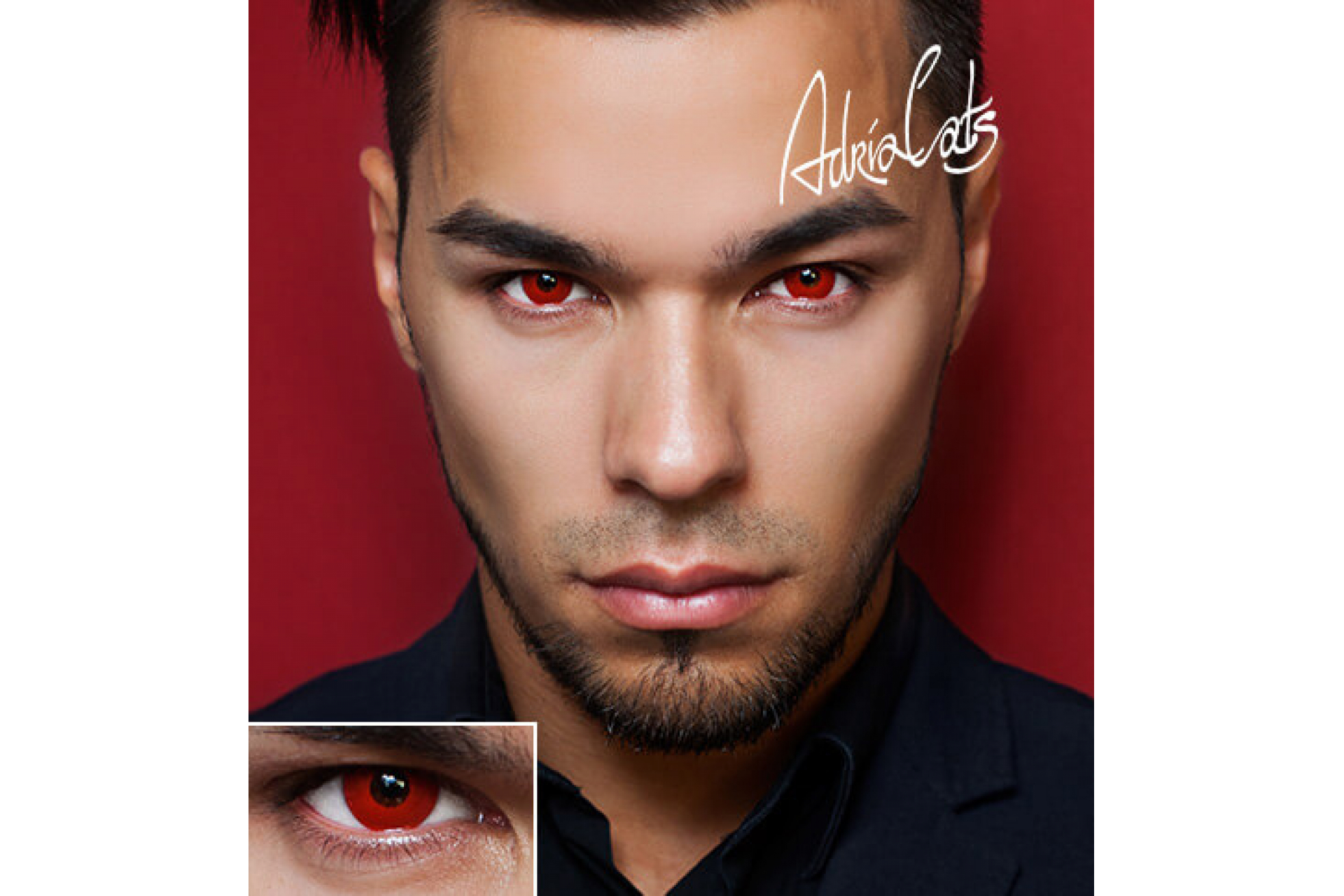 Контактные линзы Adria Crazy Hot Red (яркий красный) (1 линза)