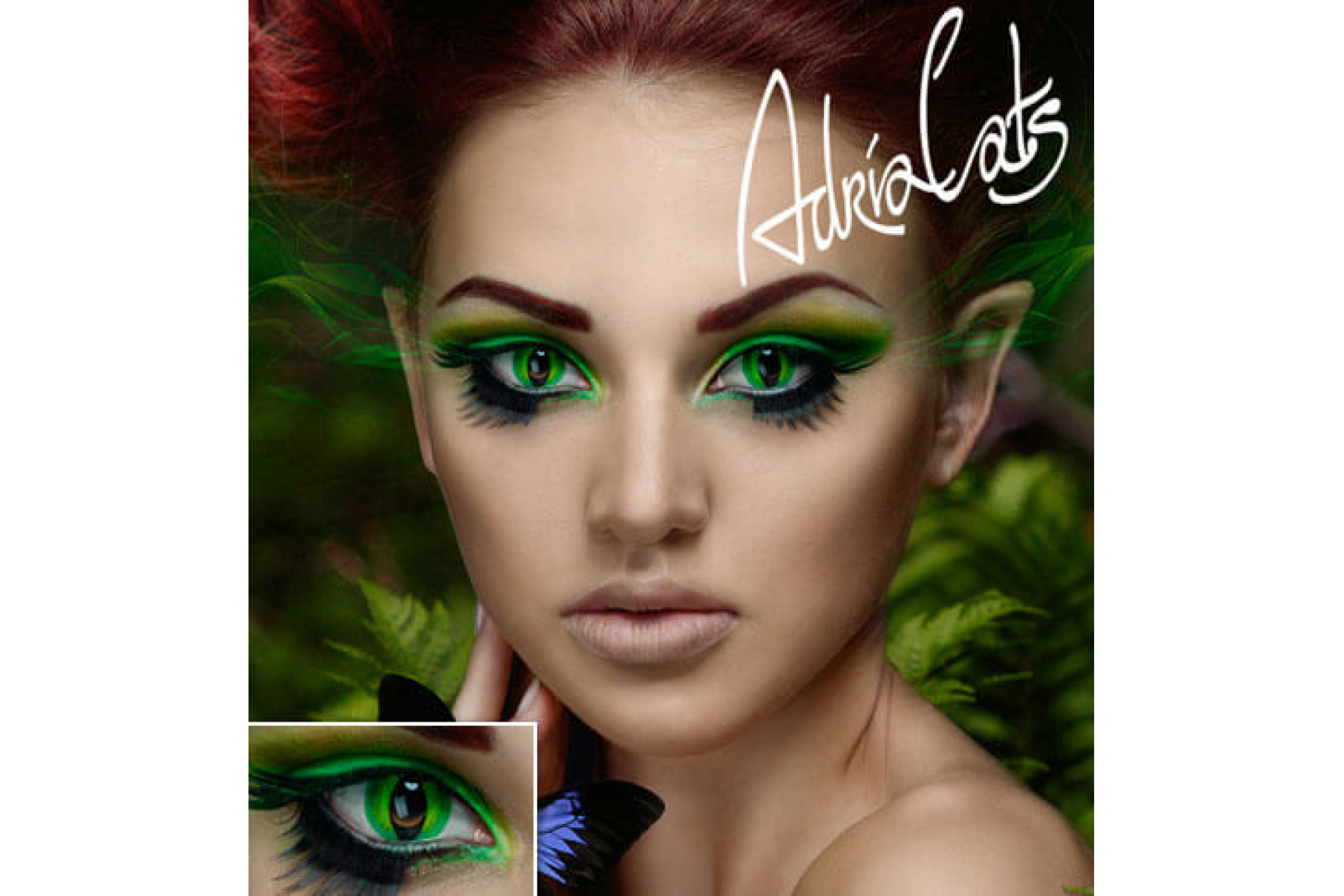 Контактные линзы Adria Crazy Green Banshee (зеленая опасность) (1 линза)