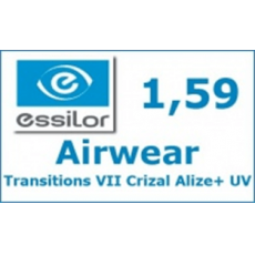 Линзы для очков Essilor Airwear Transitions VII Crizal Alize+ UV 1,59
